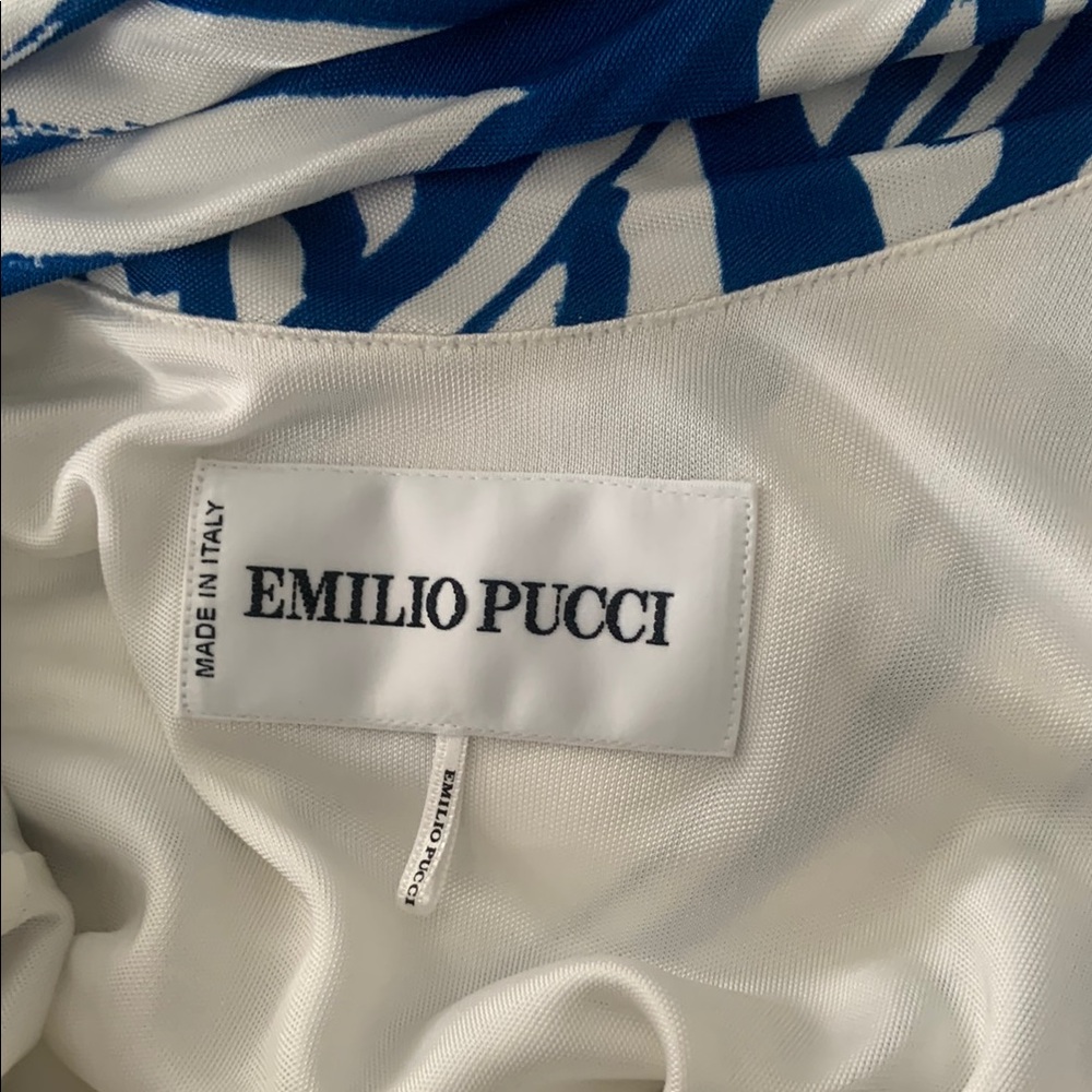 Emilio Pucci Blue and White Italian Design